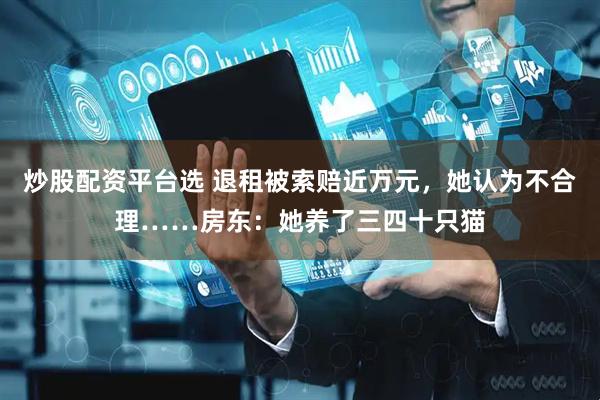 炒股配资平台选 退租被索赔近万元，她认为不合理……房东：她养了三四十只猫